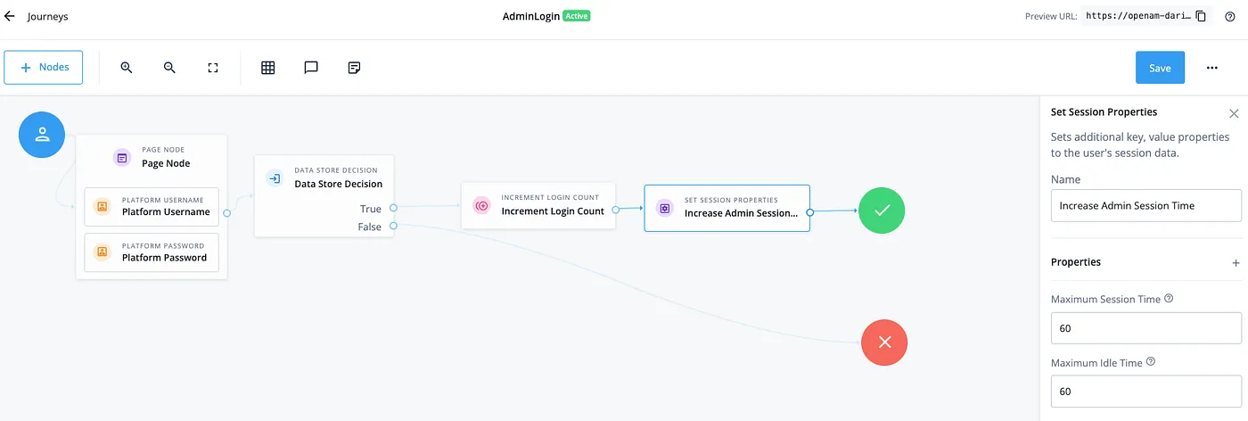 AdminLogin with Extended Session Timeouts