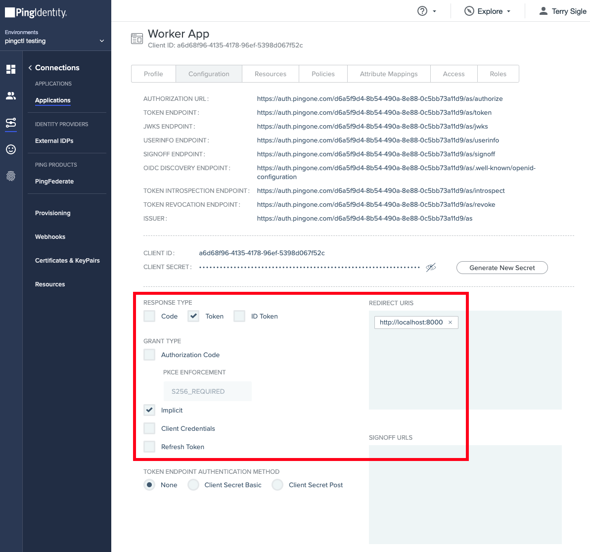 pingone worker app implicit