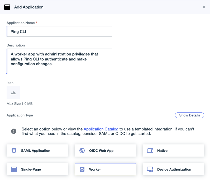 PingOne Administration Console