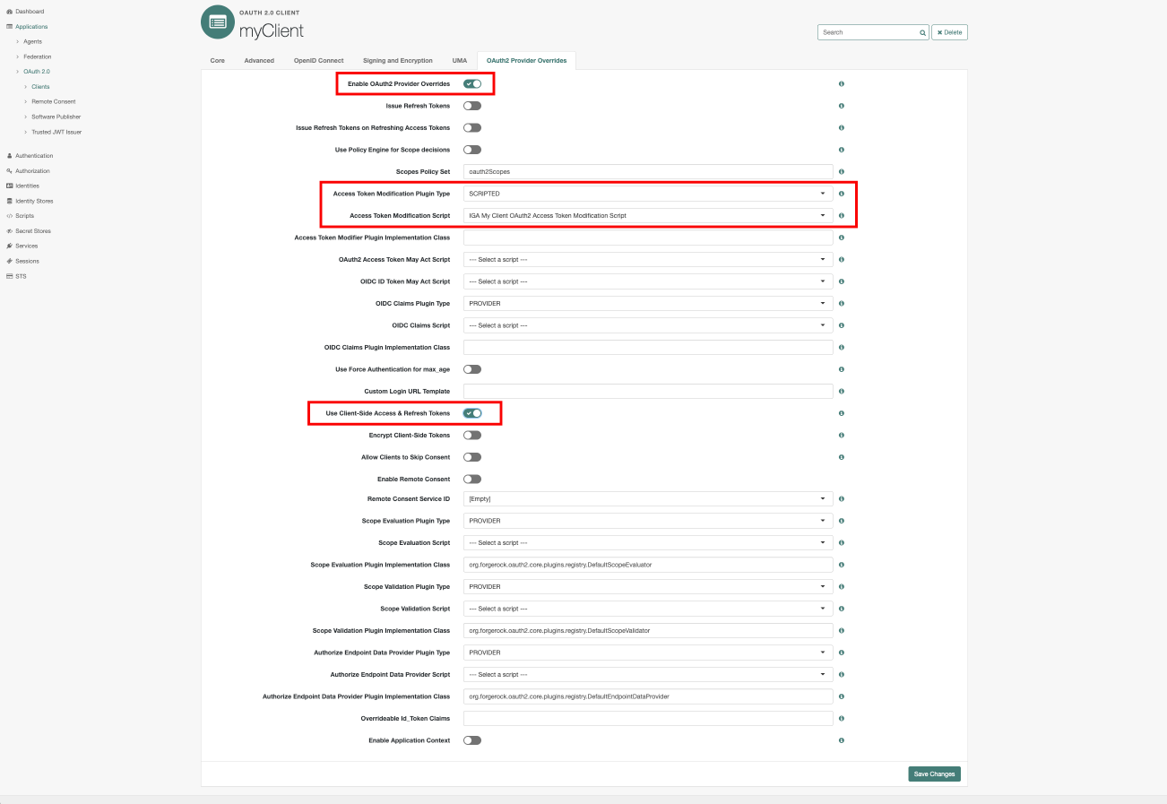 Add a scripted authentication module in the admin UI